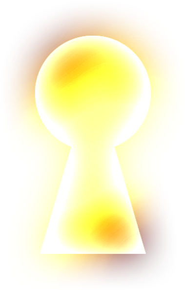 Glowing Keyhole Abstract PNG Image