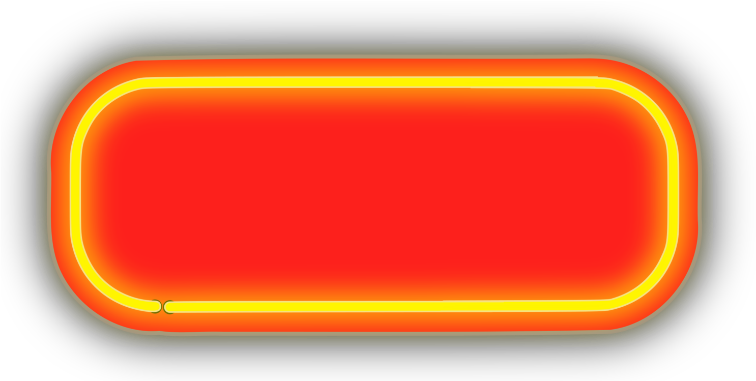 Glowing Neon Rectangle PNG Image