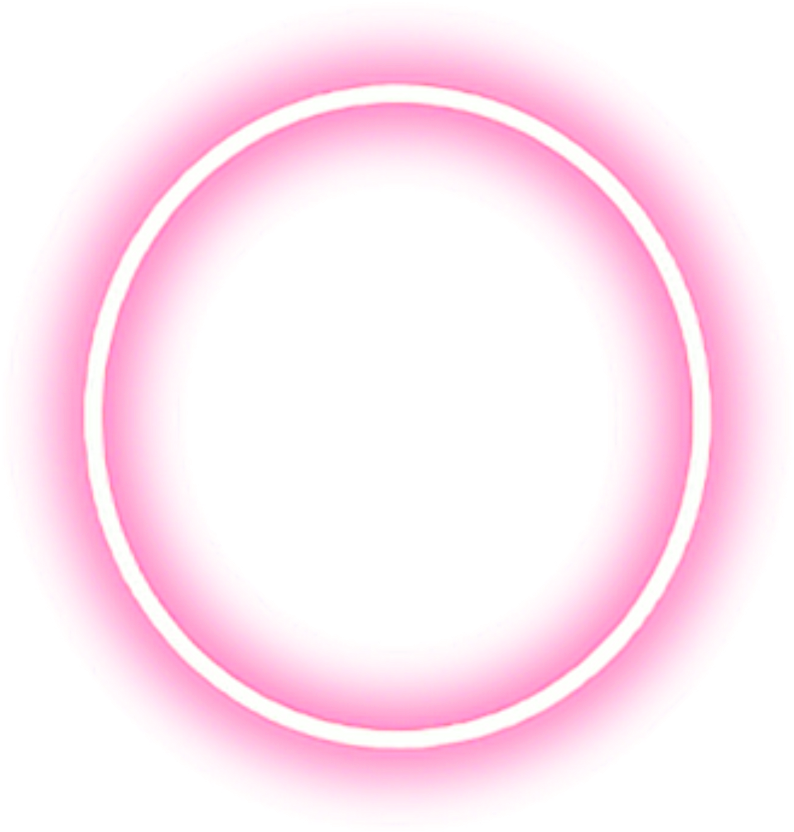 Glowing Pink Circle Graphic PNG Image