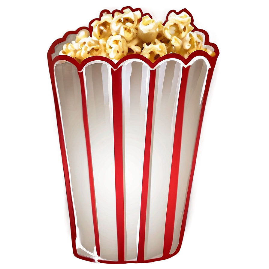 Glowing Popcorn Png 05042024 PNG Image