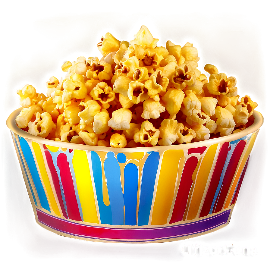 Glowing Popcorn Png Dpt19 PNG Image