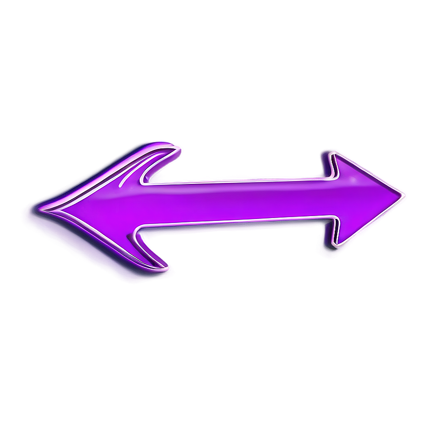 Glowing Purple Arrow Symbol Png Wqu39 PNG Image