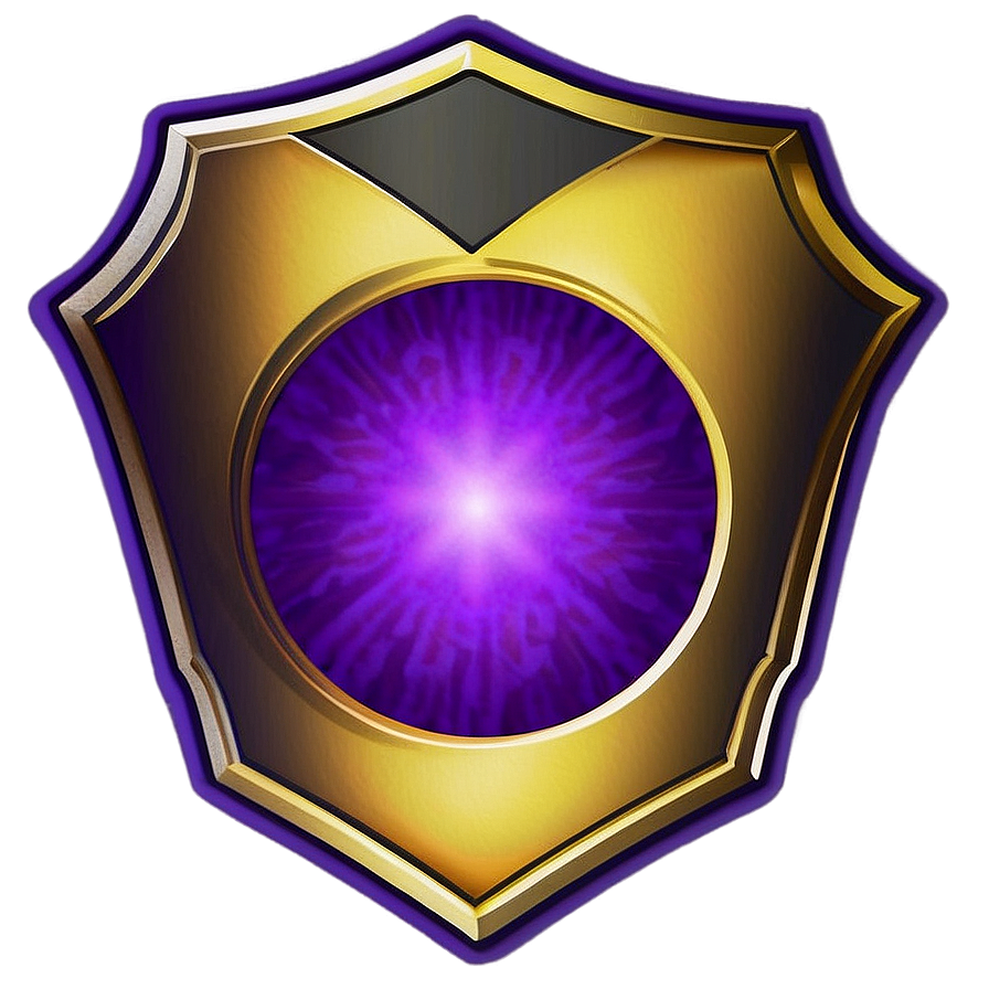 Glowing Purple Circle Emblem Png 06202024 PNG Image