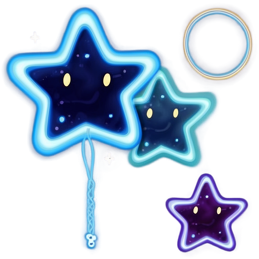 Glowing Star Cute Png 06122024 PNG Image