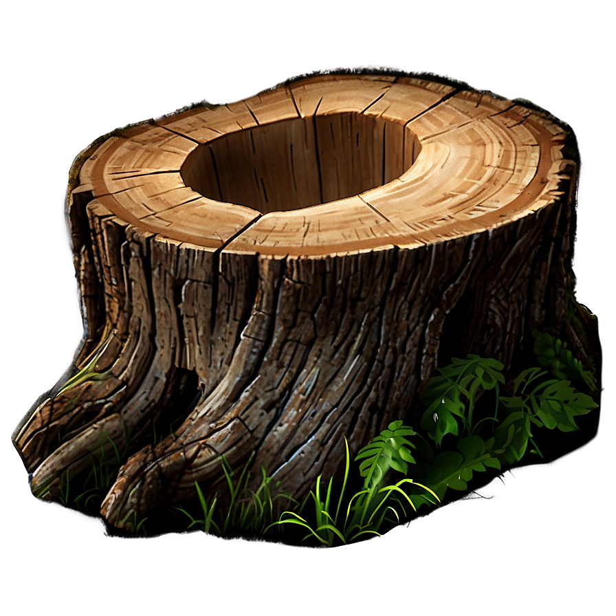 Glowing Tree Stump Png 06132024 PNG Image