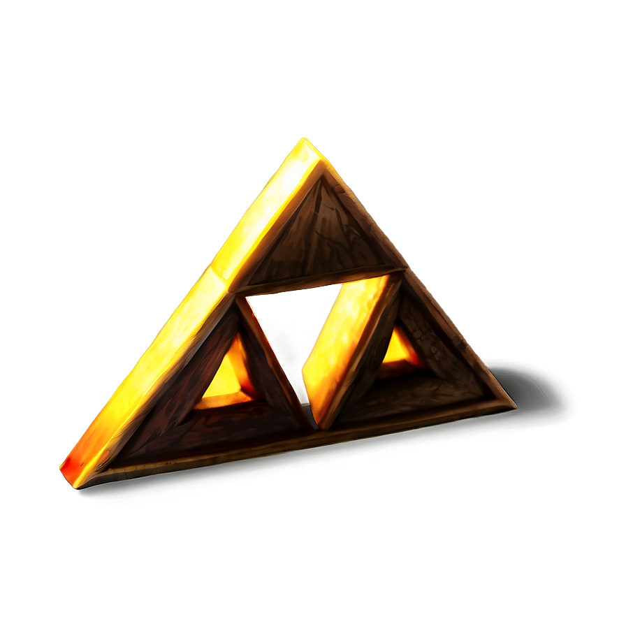 Glowing Triforce Art Png 05242024 PNG Image