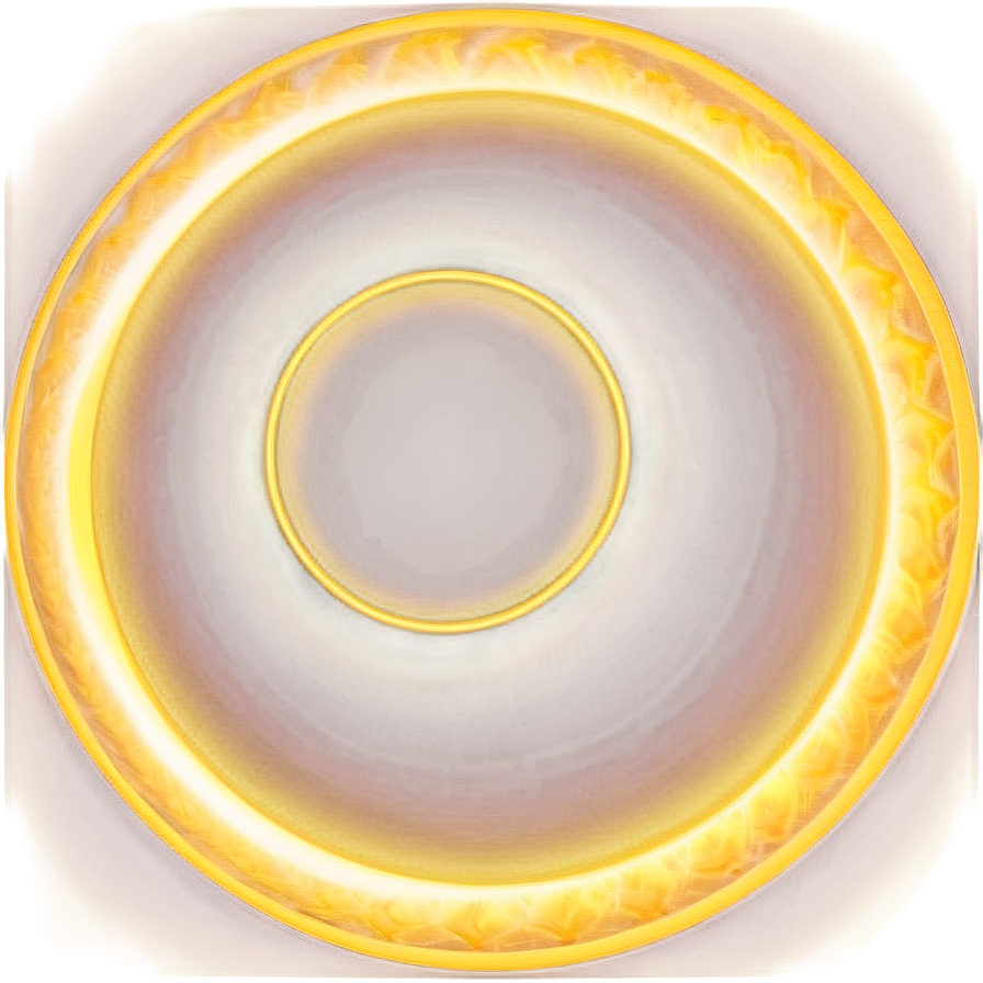 Glowing Yellow Circle Structure Png Pvx PNG Image