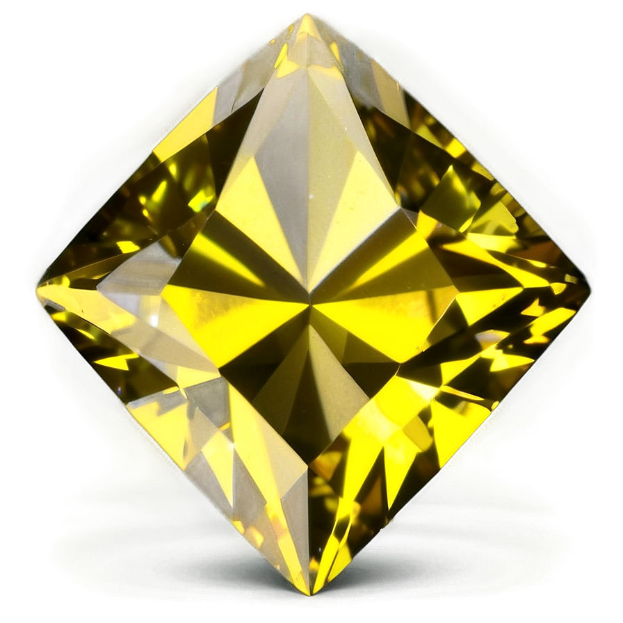 Glowing Yellow Diamond Asset Png 06292024 PNG Image