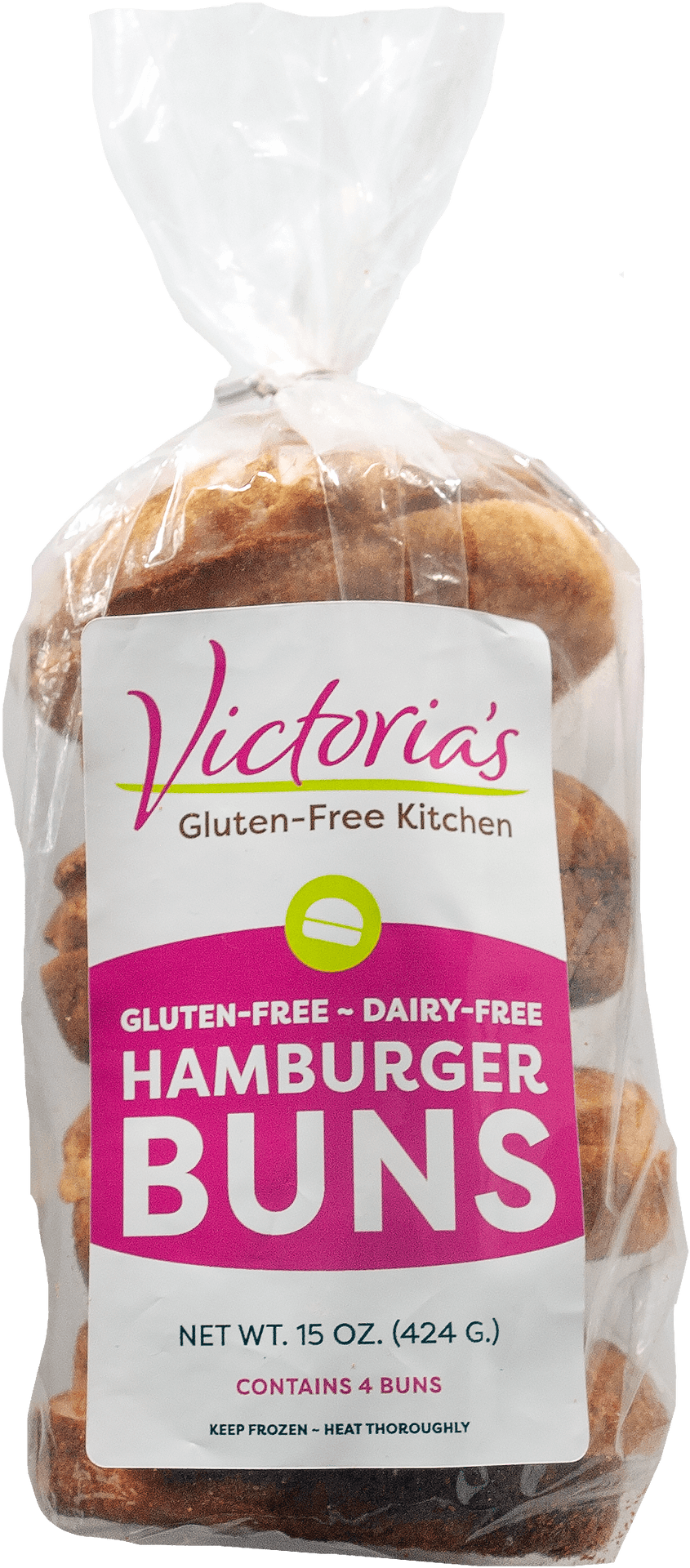 Gluten Free Hamburger Buns Packaging PNG Image