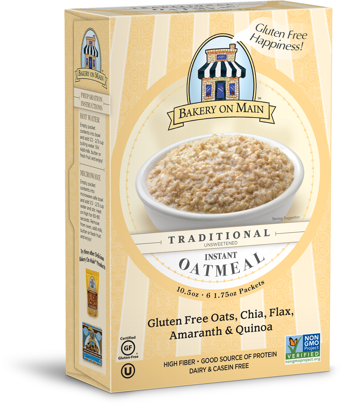 Gluten Free Traditional Oatmeal Package PNG Image