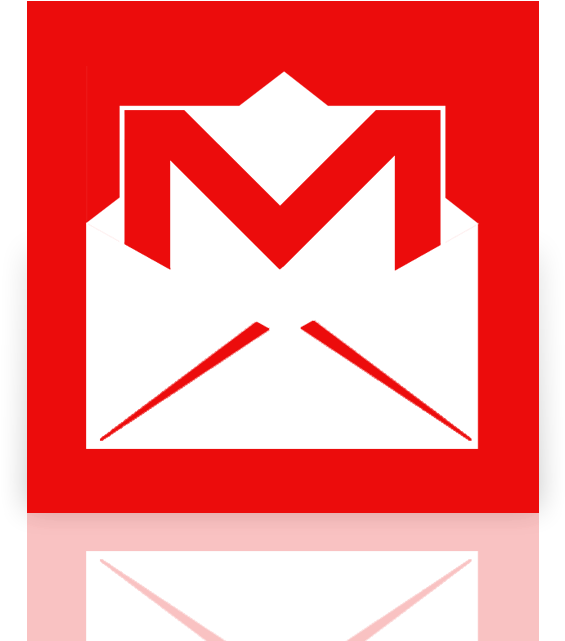 Gmail Logo Redand White PNG Image