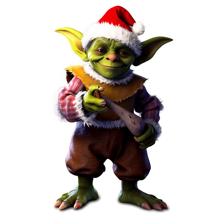 Goblin In Festive Outfit Png Tpa PNG Image