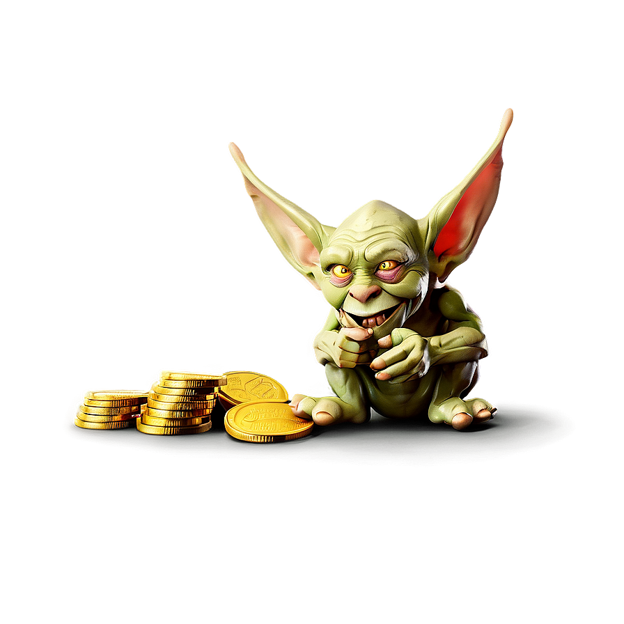 Goblin With Golden Coins Png Sku PNG Image