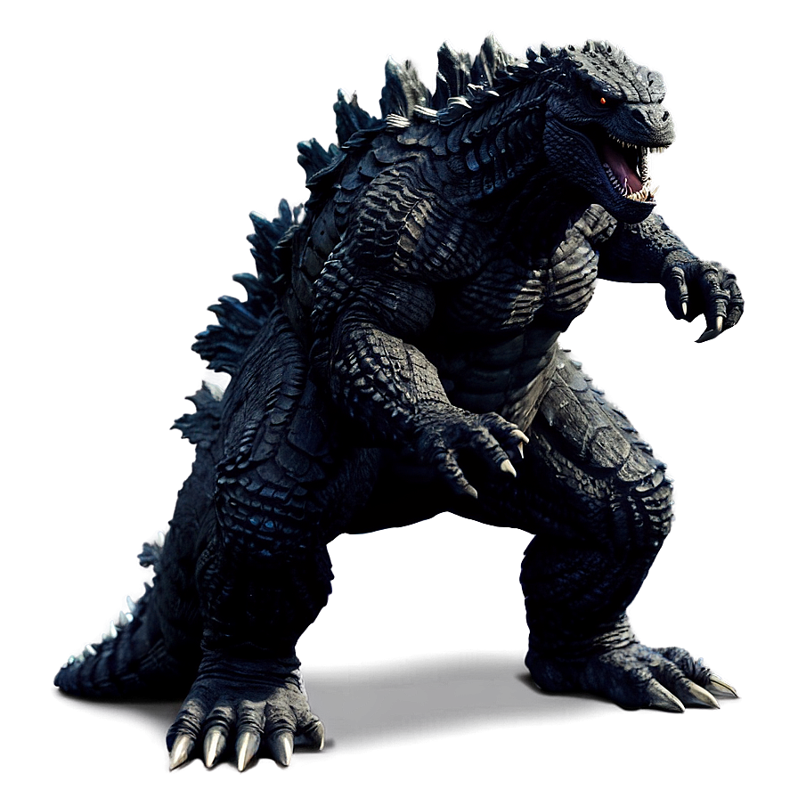 Godzilla 2014 Defensive Stance Png Fuv PNG Image