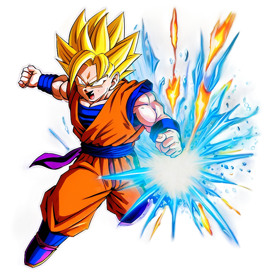 Gohan's Ki Blast Barrage Png 06112024 PNG Image