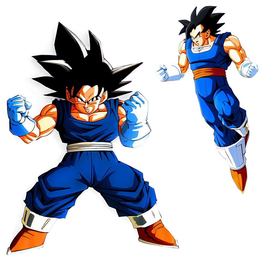 Goku And Vegeta Dynamic Duo Png Tab PNG Image