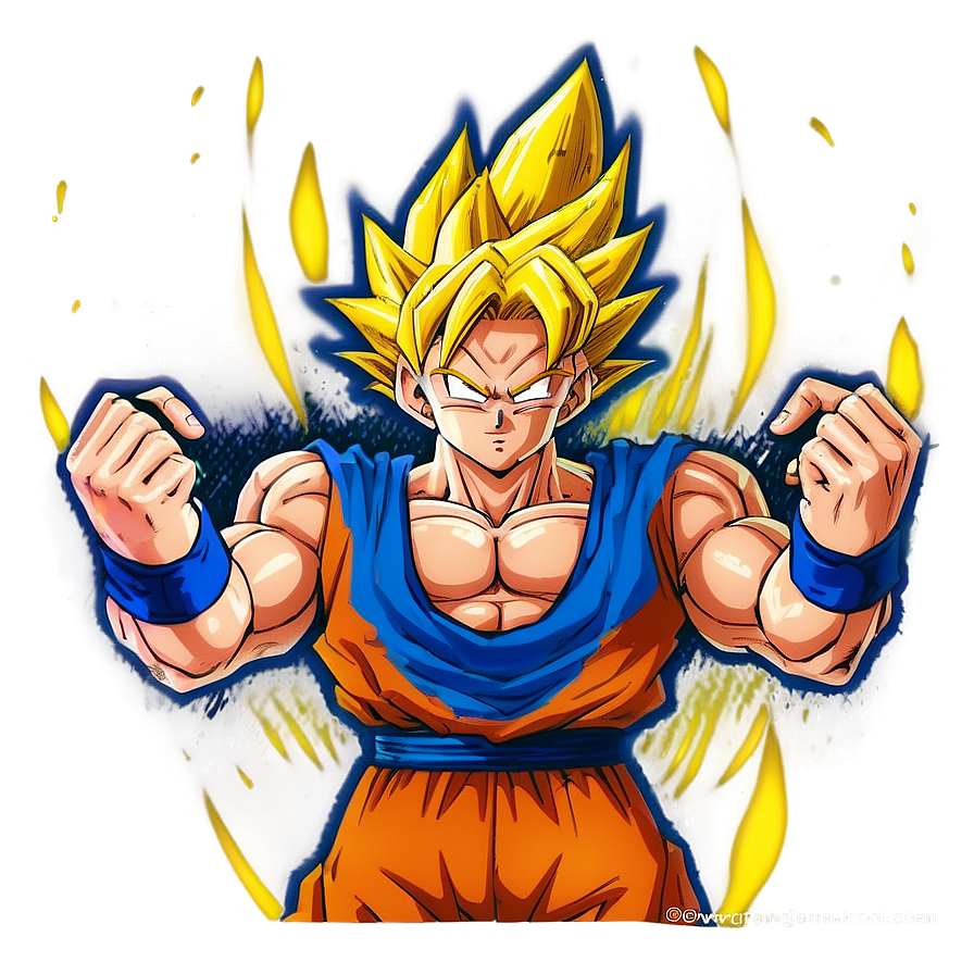 Goku Majin Hair Mode Png Gni84 PNG Image