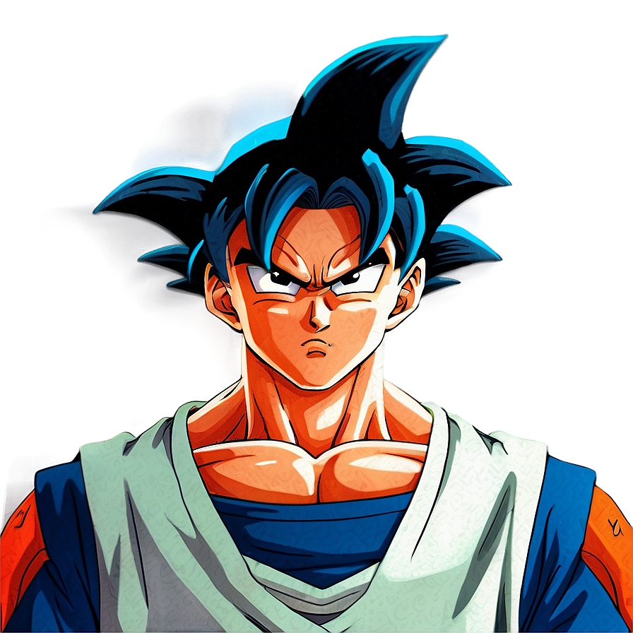 Goku Manga Intense Look Png Gug PNG Image