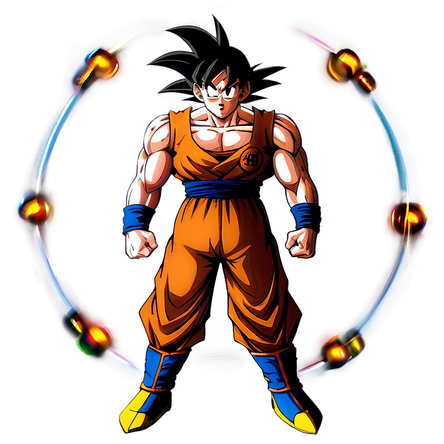 Goku Muscular Stance Png Igm39 PNG Image