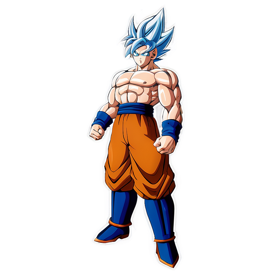 Goku's Ultra Instinct Awakening Png Fnp PNG Image