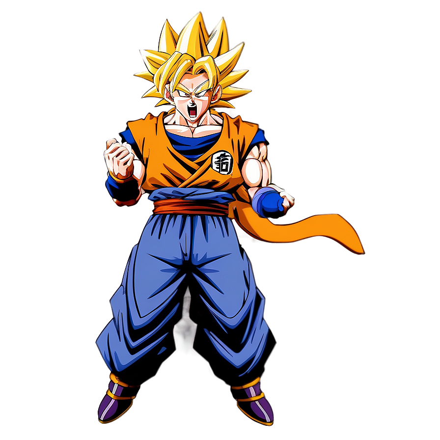 Goku Ssj3 Charging Up Png Ghg23 PNG Image