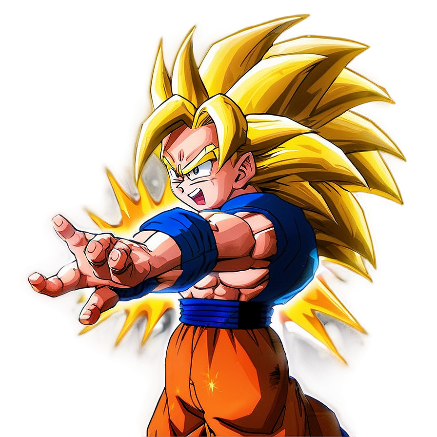 Goku Super Saiyan 3 Close-up Png 14 PNG Image