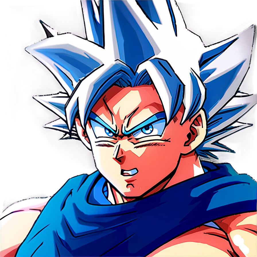 Goku Ultra Instinct Close-up Png 06122024 PNG Image