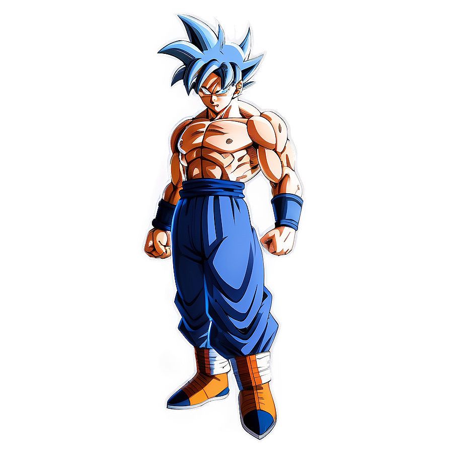 Goku Ultra Instinct Defensive Pose Png Htd27 PNG Image