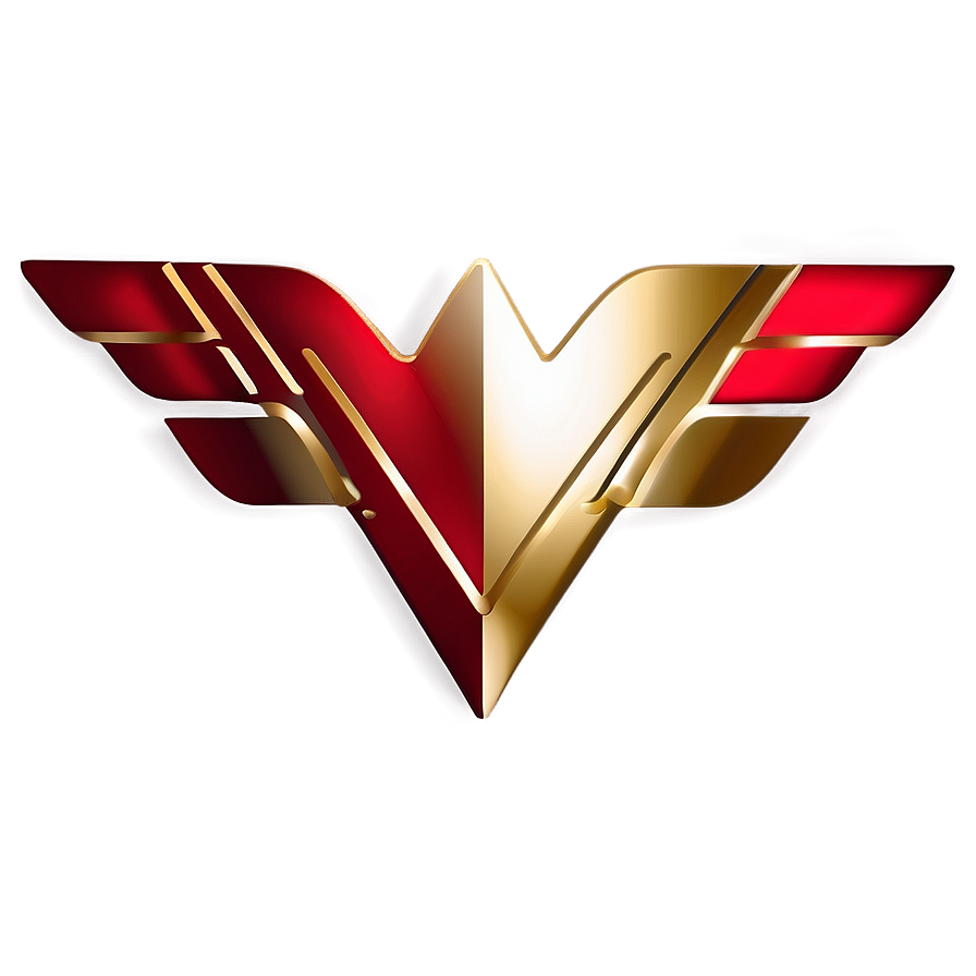 Gold And Red Wonder Woman Logo Png Ohv90 PNG Image