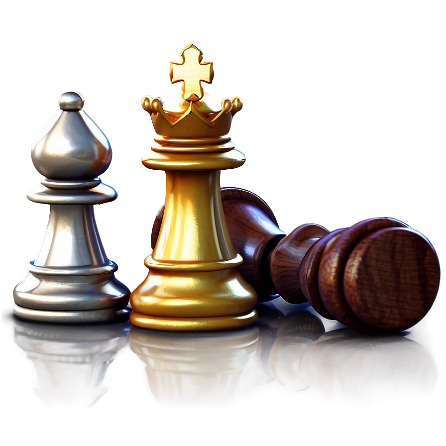 Gold And Silver Chess Pieces Png Jmo93 PNG Image