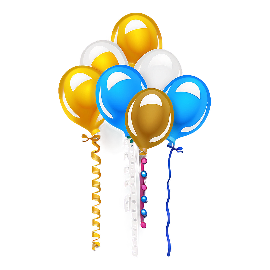 Gold And White Balloons Png 47 PNG Image