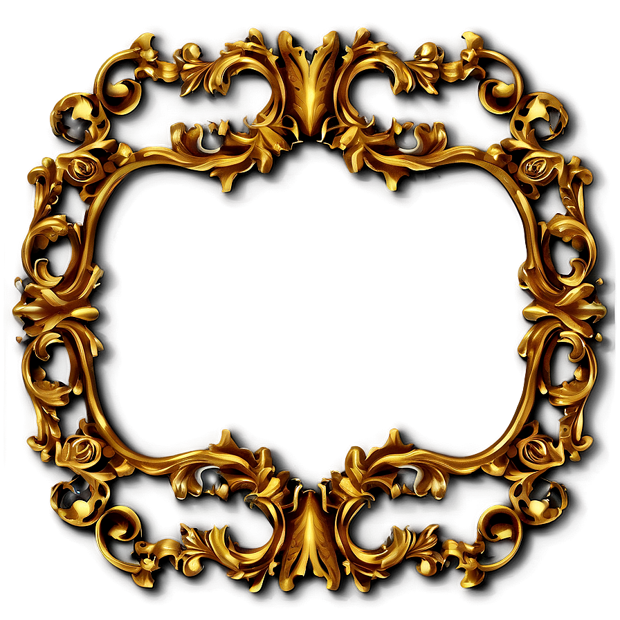 Gold Antique Frame Png 63 PNG Image