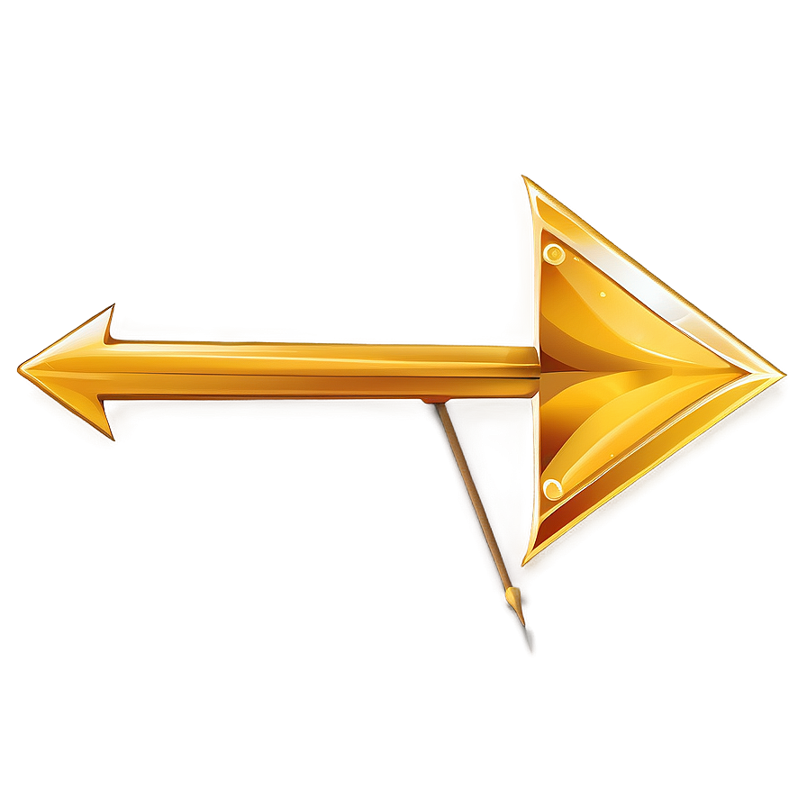 Gold Arrow For App Interface Png Igd PNG Image