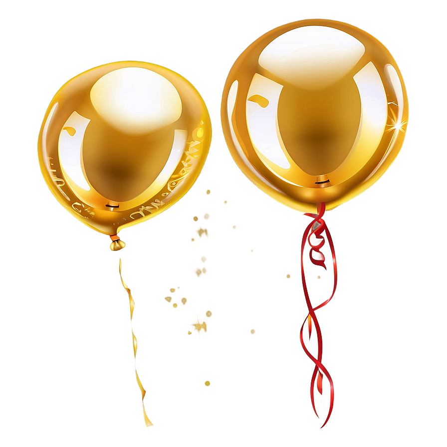 Gold Balloon Clipart Png 91 PNG Image