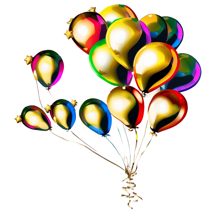 Gold Balloon Clipart Png Lpb47 PNG Image