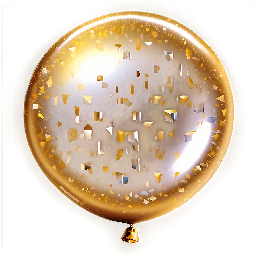 Gold Balloon On White Png 58 PNG Image