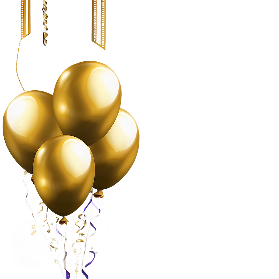 Gold Balloons Background Png Rtj57 PNG Image