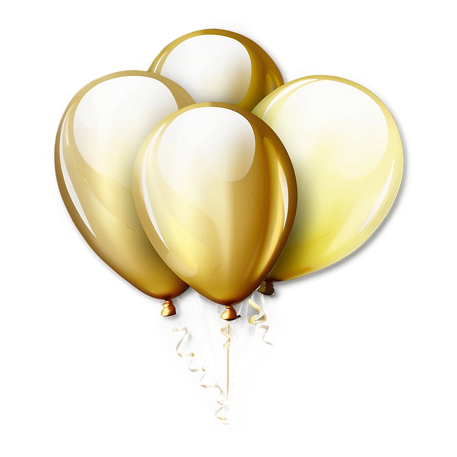 Gold Balloons For Celebration Png Tdf63 PNG Image