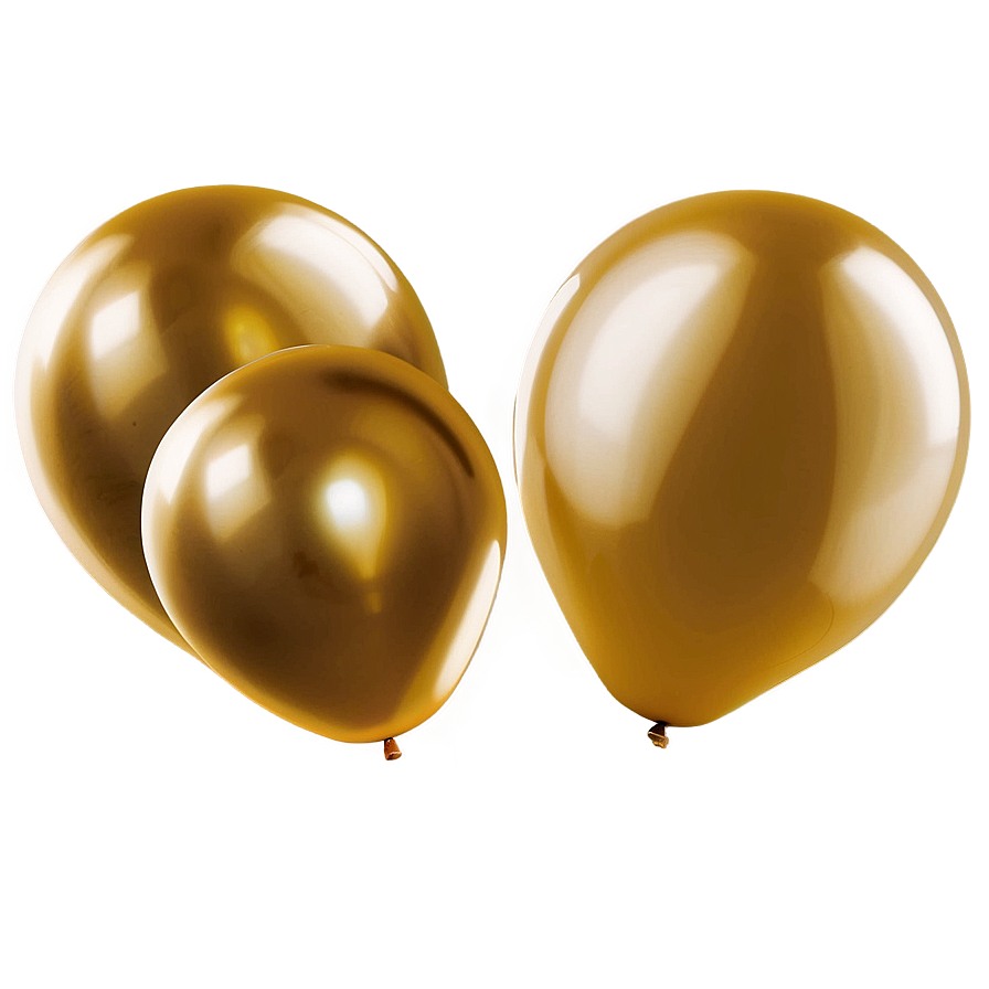 Gold Balloons For Party Png Xmu PNG Image