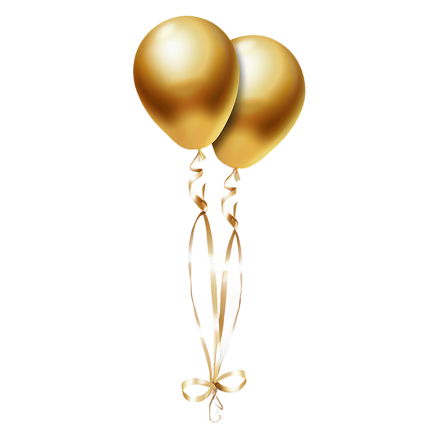 Gold Balloons Transparent Background Png 73 PNG Image