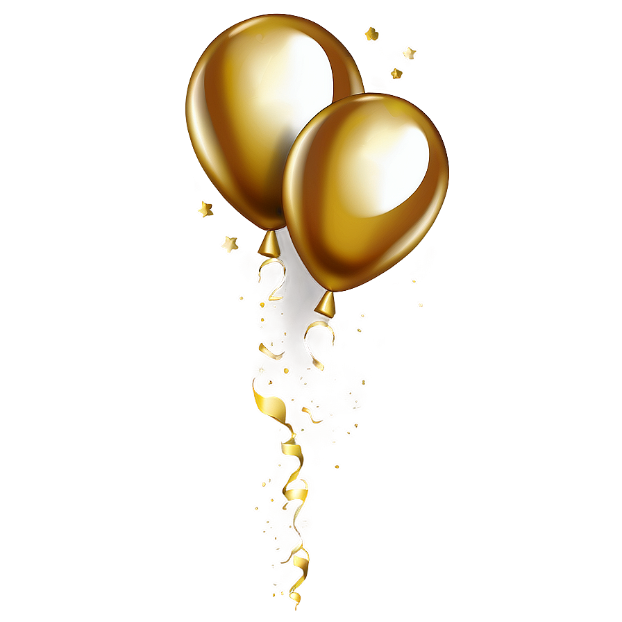 Gold Balloons Transparent Background Png Cpx PNG Image