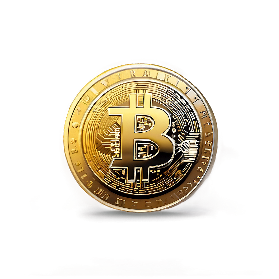 Gold Bitcoin Coin Png 76 PNG Image