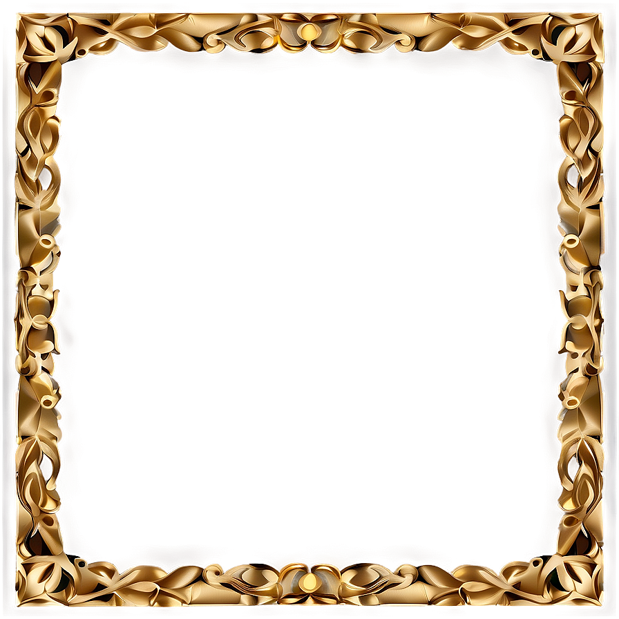 Gold Border Clipart Png Ibs54 PNG Image