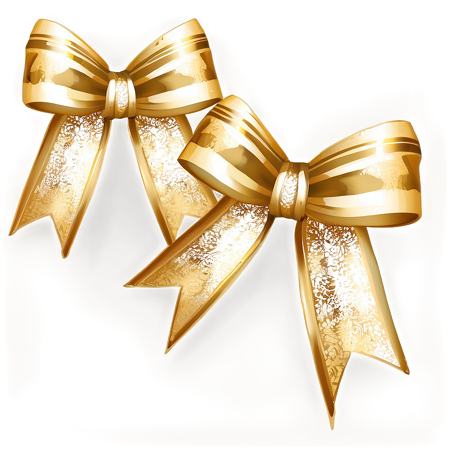 Gold Bow For Crafting Png Tem PNG Image