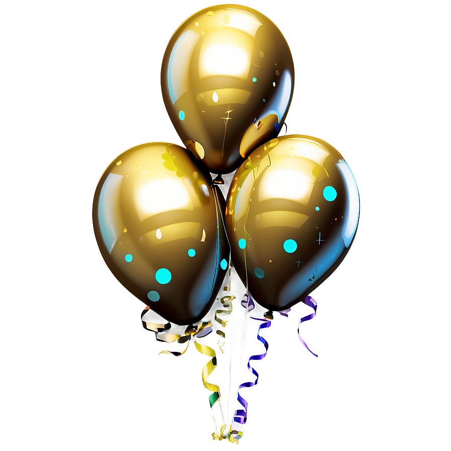 Gold Celebration Balloons Png 79 PNG Image