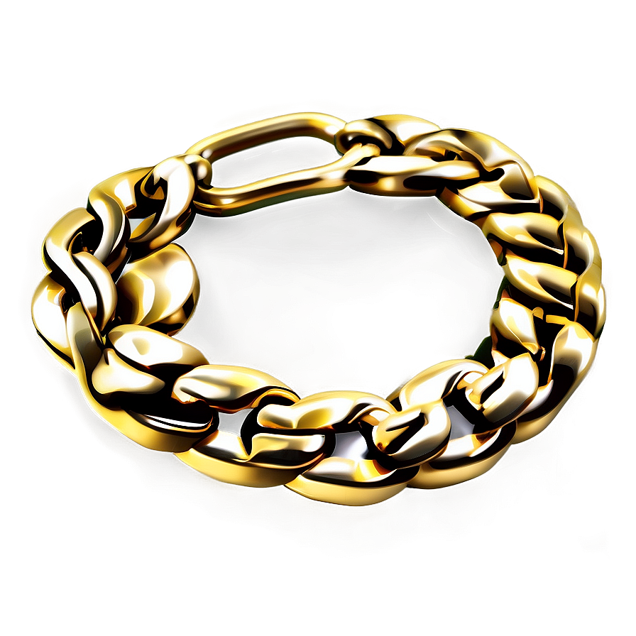 Gold Chain B PNG Image