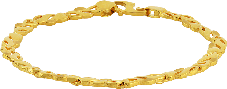 Gold Chain Bracelet Transparent Background PNG Image