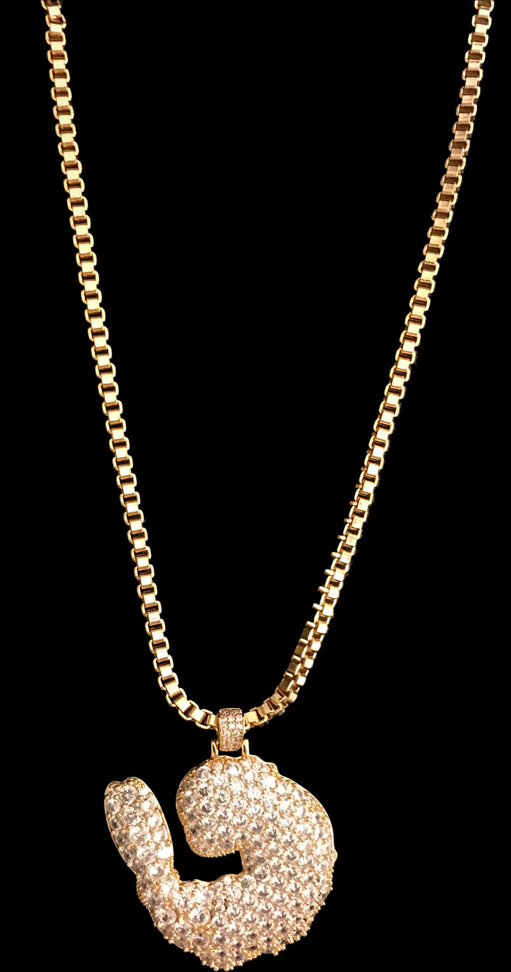 Gold Chain Diamond Pendant Jewelry PNG Image