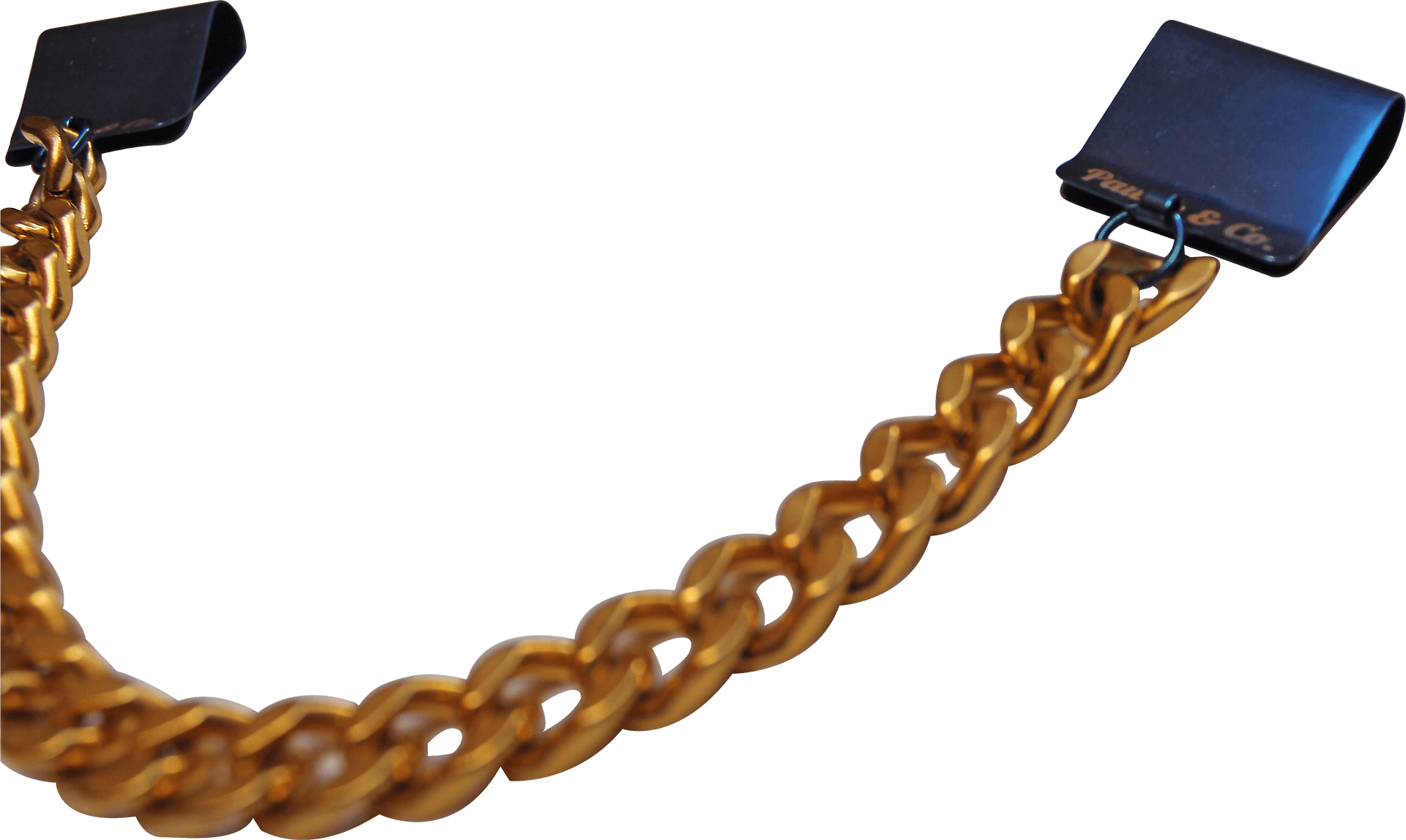 Gold Chain Gangster Style PNG Image