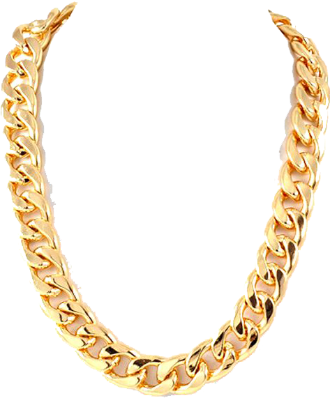 Gold Chain Gangster Style PNG Image